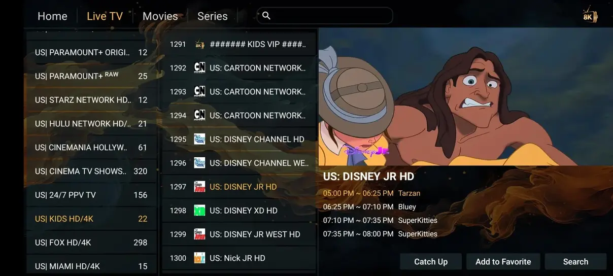 Förhandsvisning av svensk IPTV app 2