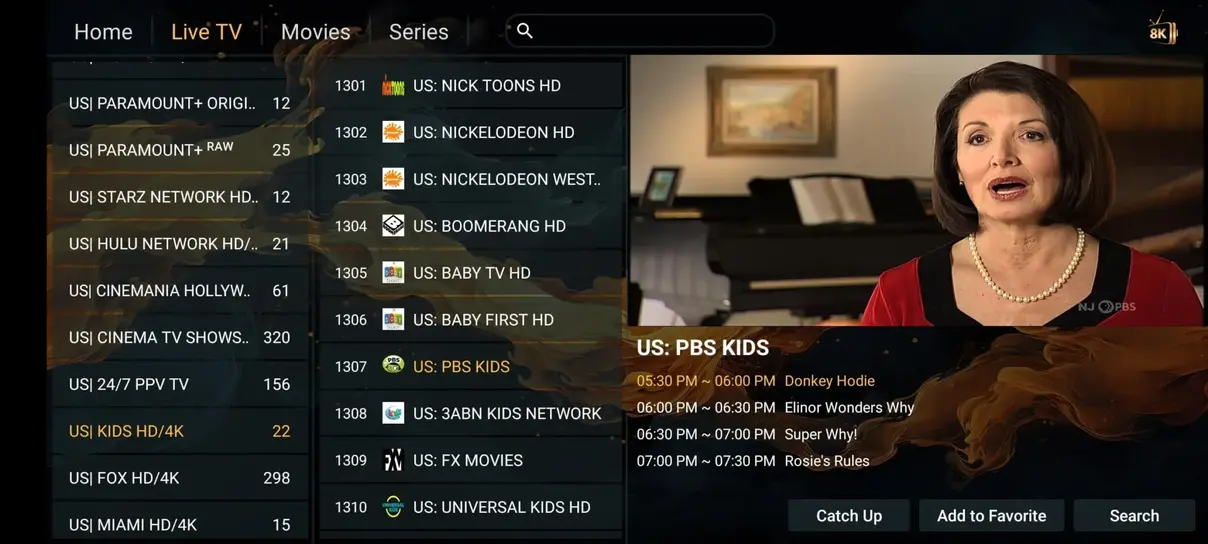 Förhandsvisning av svensk IPTV app 4