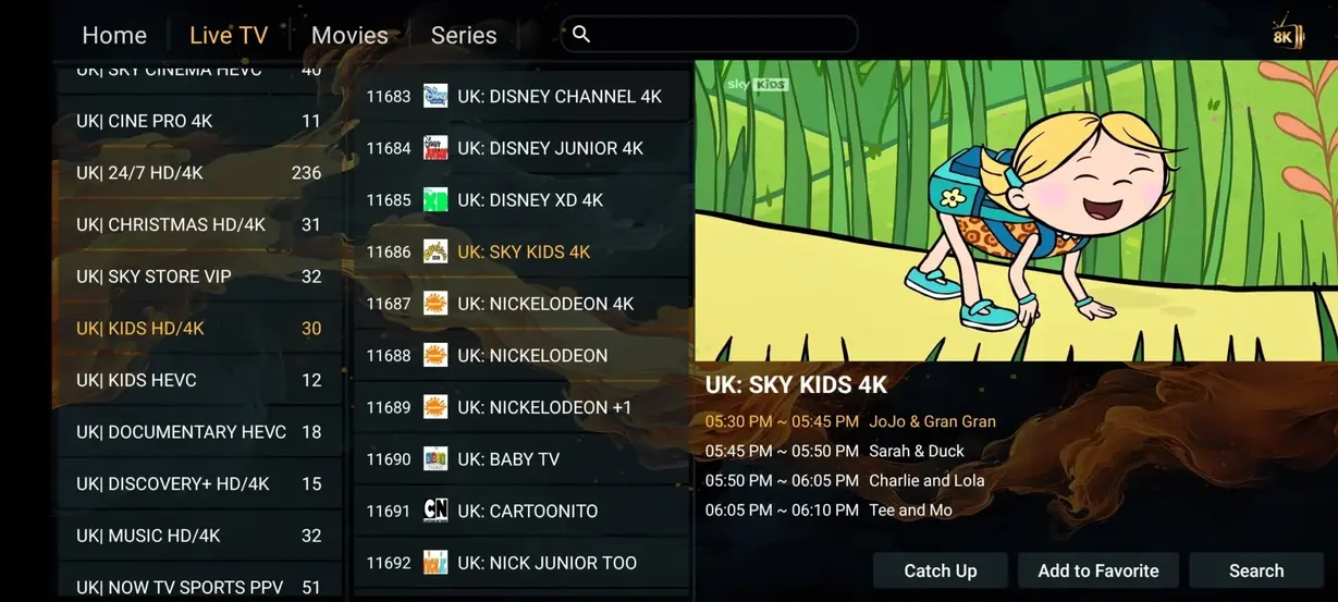 Förhandsvisning av svensk IPTV app 8
